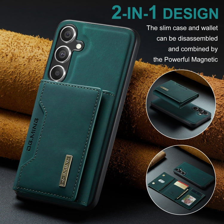 For Samsung Galaxy S24 5G DG.MING M2 Series 3-Fold Multi Card Bag + Magnetic Phone Case(Green) - Galaxy S24 5G Cases by DG.MING | Online Shopping UK | buy2fix