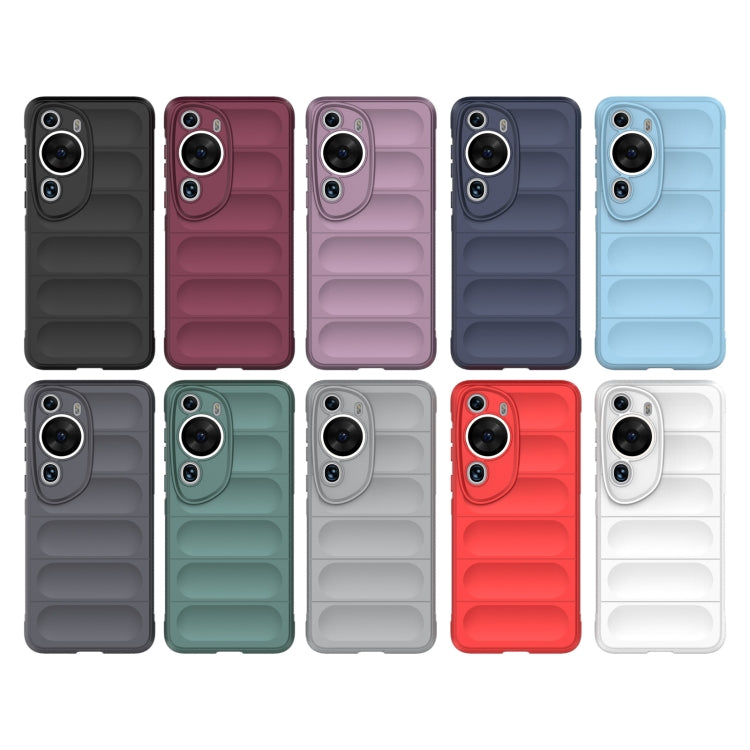 For Huawei P60 Art Magic Shield TPU + Flannel Phone Case(White) - Huawei Cases by buy2fix | Online Shopping UK | buy2fix