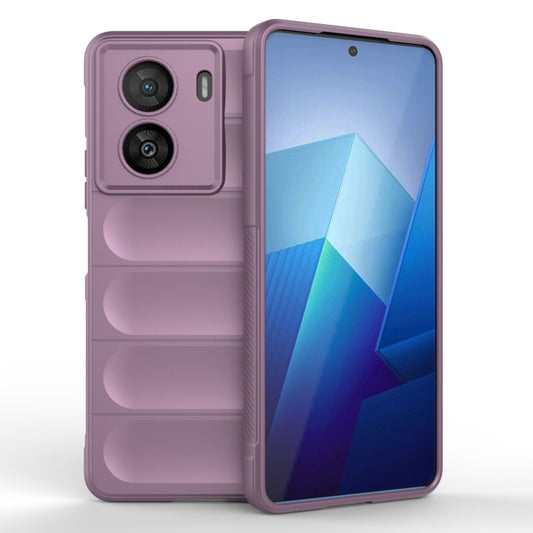For vivo iQOO Z7x Magic Shield TPU + Flannel Phone Case(Purple) - vivo Cases by buy2fix | Online Shopping UK | buy2fix