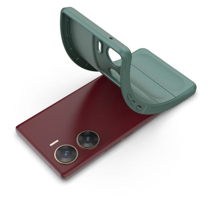 For vivo V29e 4G Global Magic Shield TPU + Flannel Phone Case(Dark Blue) - vivo Cases by buy2fix | Online Shopping UK | buy2fix