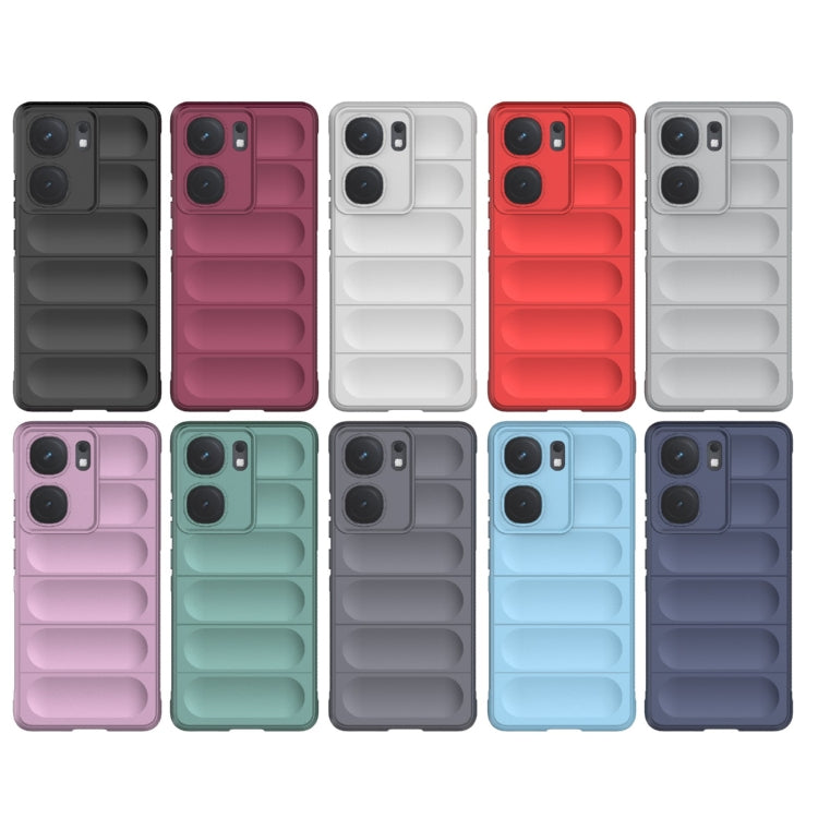 For vivo iQOO Neo9 Magic Shield TPU + Flannel Phone Case(Dark Grey) - iQOO Neo9 Cases by buy2fix | Online Shopping UK | buy2fix
