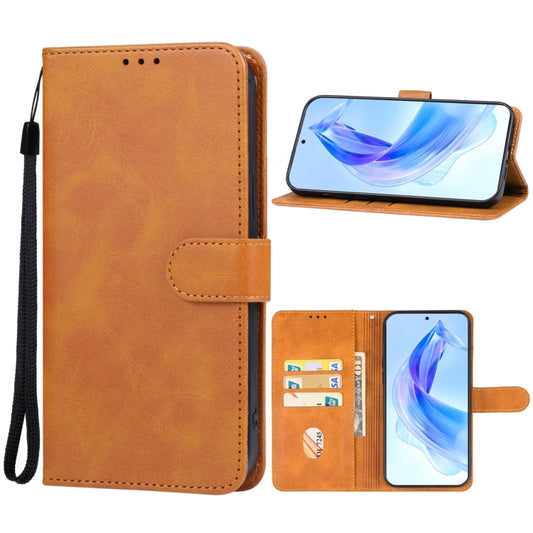 For Honor 90 Lite Leather Phone Case(Brown) - Honor Cases by buy2fix | Online Shopping UK | buy2fix