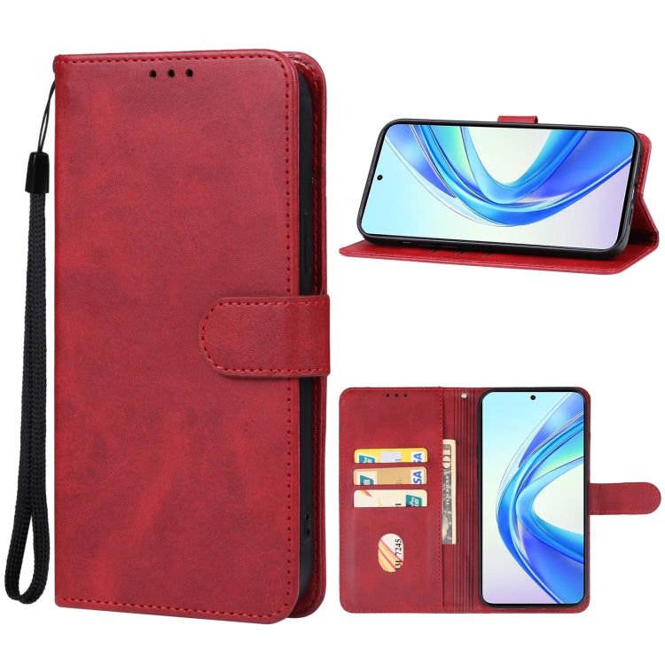 For Honor X7b Leather Phone Case(Red) - Honor Cases by buy2fix | Online Shopping UK | buy2fix