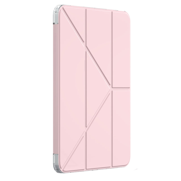 For iPad Pro 11 2024 Mutural Deformation Stand Smart Leather Tablet Case(Pink) - iPad Pro 11 2024 Cases by Mutural | Online Shopping UK | buy2fix