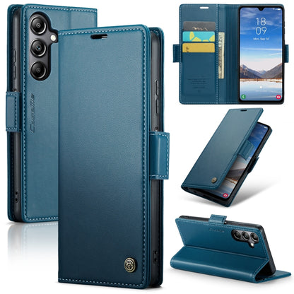 For Samsung Galaxy A05s CaseMe 023 Butterfly Buckle Litchi Texture RFID Anti-theft Leather Phone Case(Blue) - Galaxy Phone Cases by CaseMe | Online Shopping UK | buy2fix