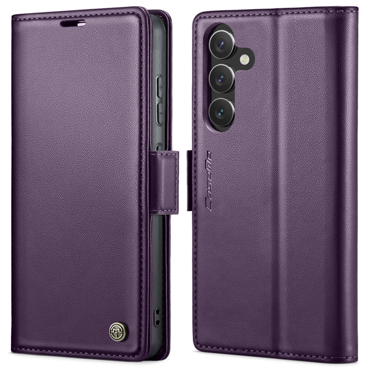 For Samsung Galaxy A55 CaseMe 023 Butterfly Buckle Litchi Texture RFID Anti-theft Leather Phone Case(Pearly Purple) - Galaxy Phone Cases by CaseMe | Online Shopping UK | buy2fix