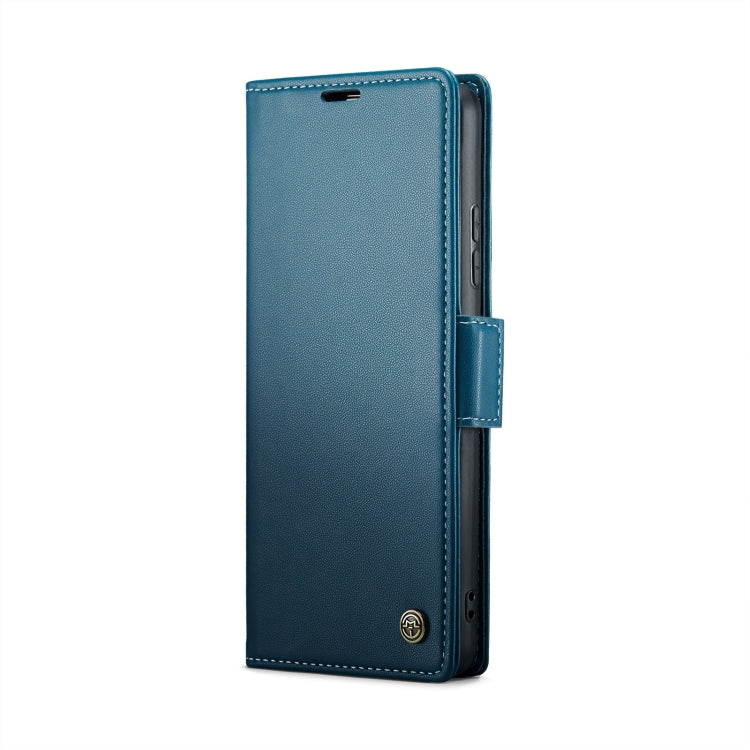 For Xiaomi Redmi Note 13 4G CaseMe 023 Butterfly Buckle Litchi Texture RFID Anti-theft Leather Phone Case(Blue) - Xiaomi Cases by CaseMe | Online Shopping UK | buy2fix