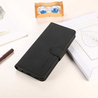 For Xiaomi Redmi A3 KHAZNEH Matte Texture Leather Phone Case(Black) - Xiaomi Cases by buy2fix | Online Shopping UK | buy2fix