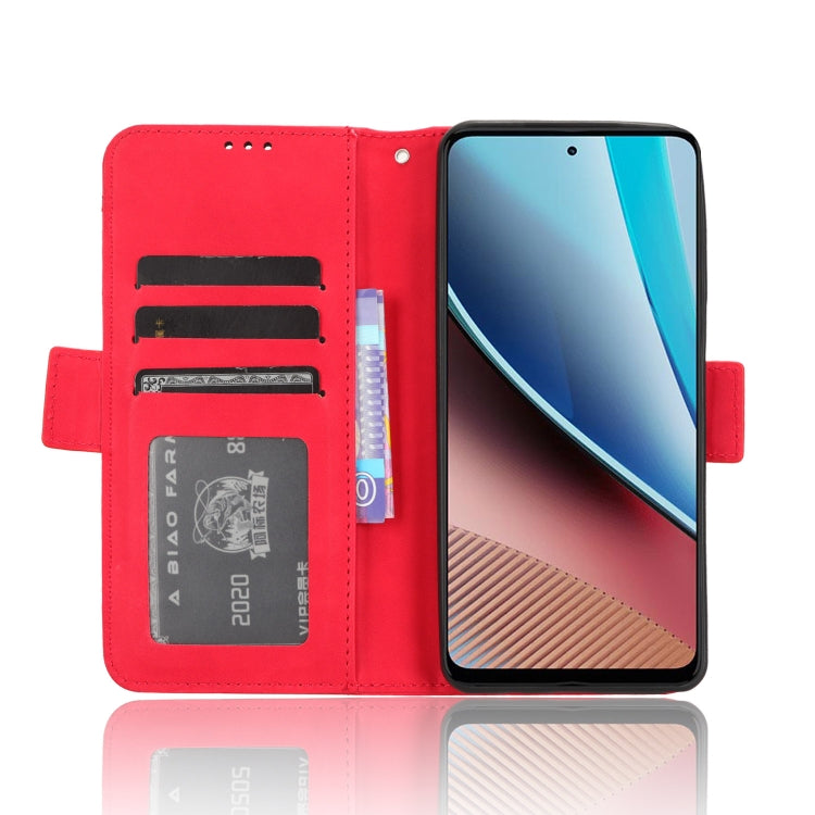 For Motorola Moto G Stylus 4G 2023 Skin Feel Calf Texture Card Slots Leather Phone Case(Red) - Motorola Cases by buy2fix | Online Shopping UK | buy2fix