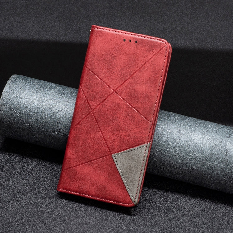 For Xiaomi Redmi Note 13 Pro 5G Rhombus Texture Magnetic Leather Phone Case(Red) - Xiaomi Cases by buy2fix | Online Shopping UK | buy2fix