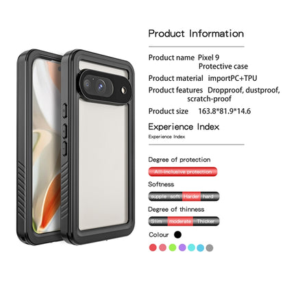 For Google Pixel 9 RedPepper Shockproof IP68 Waterproof PC + TPU Protective Case(Black) - Google Cases by RedPepper | Online Shopping UK | buy2fix