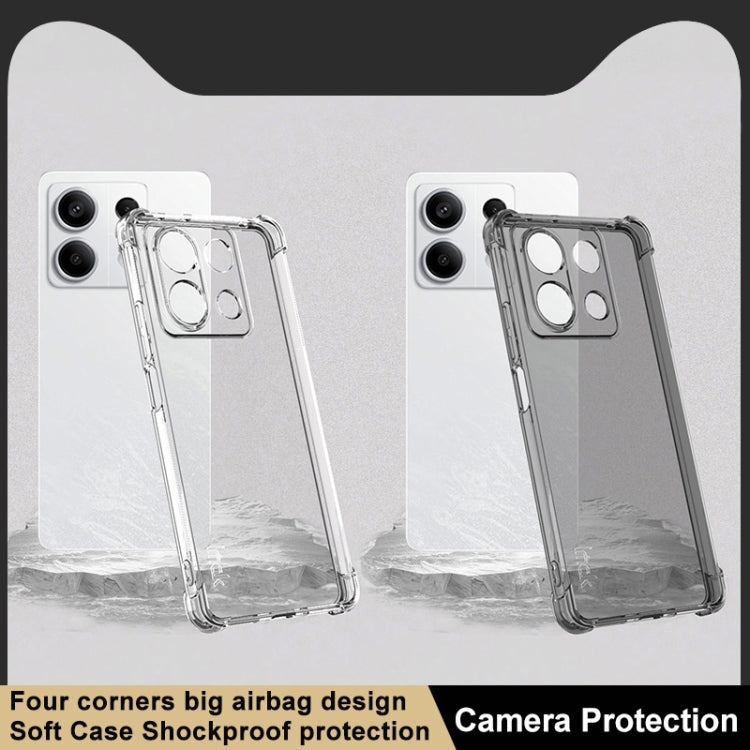 For Xiaomi Redmi Note 13 5G Global imak Shockproof Airbag TPU Phone Case(Transparent) - Note 13 Cases by imak | Online Shopping UK | buy2fix