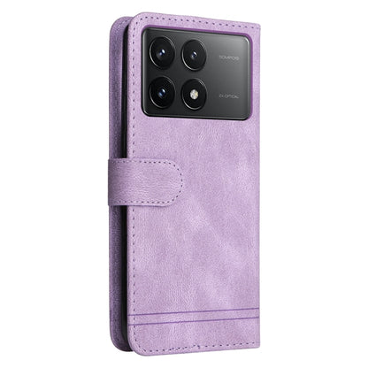 For Xiaomi Redmi K70 / K70 Pro Skin Feel Life Tree Metal Button Leather Phone Case(Purple) - K70 Pro Cases by buy2fix | Online Shopping UK | buy2fix