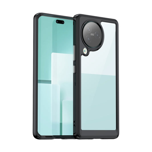 For Xiaomi Civi 3 Colorful Series Acrylic Hybrid TPU Phone Case(Black) - Xiaomi Cases by buy2fix | Online Shopping UK | buy2fix