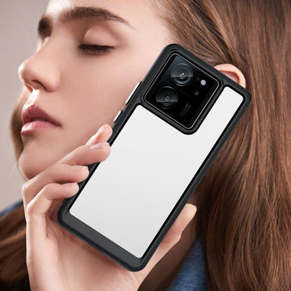 For Xiaomi Redmi K60 Ultra Colorful Series Acrylic Hybrid TPU Phone Case(Black) - Redmi K60 Ultra Cases by buy2fix | Online Shopping UK | buy2fix
