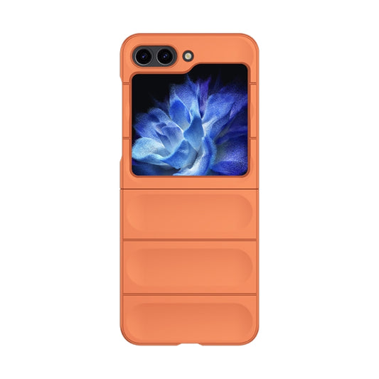 For Samsung Galaxy Z Flip5 Skin Feel Magic Shield Shockproof Phone Case(Orange) - Galaxy Z Flip5 Cases by buy2fix | Online Shopping UK | buy2fix