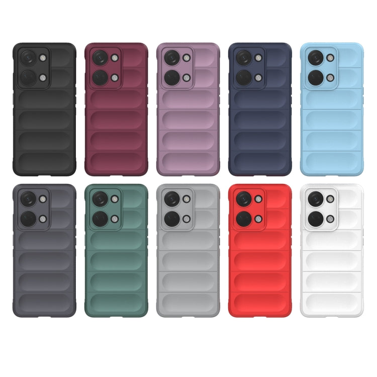 For OnePlus Ace 2V Magic Shield TPU + Flannel Phone Case(Grey) - OnePlus Cases by buy2fix | Online Shopping UK | buy2fix