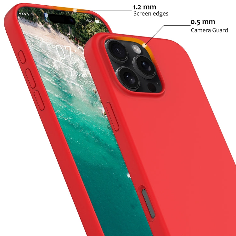 For iPhone 16 Pro Max Shockproof Silicone Magsafe Phone Case(Red) - iPhone 16 Pro Max Cases by buy2fix | Online Shopping UK | buy2fix