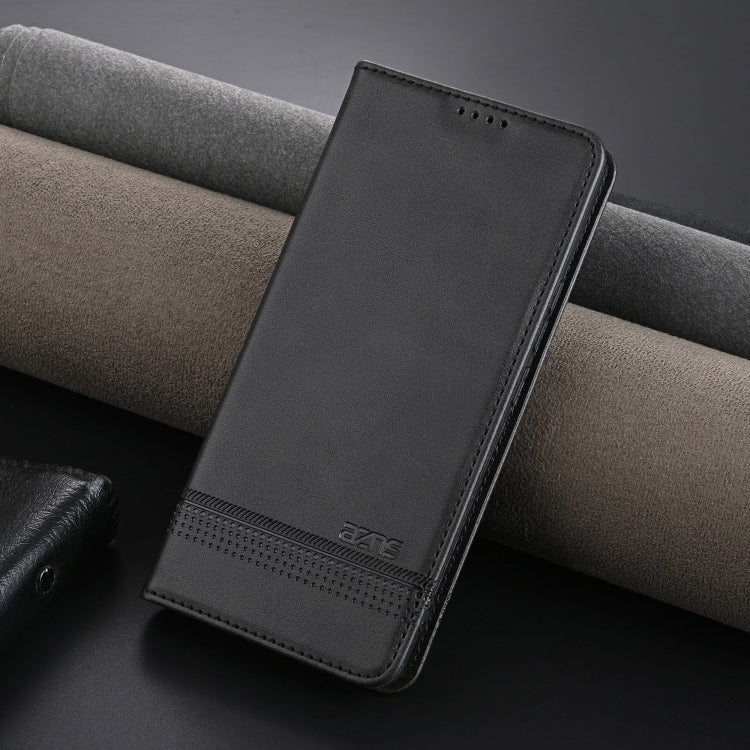 For Xiaomi Redmi K70/K70 Pro AZNS Magnetic Calf Texture Flip Leather Phone Case(Black) - K70 Pro Cases by AZNS | Online Shopping UK | buy2fix