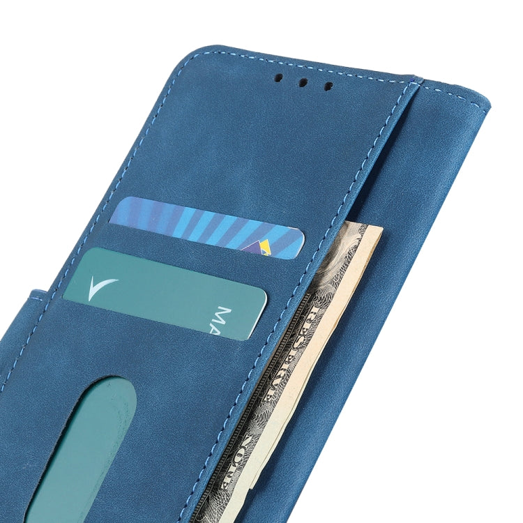 For iPhone 16 Pro Max KHAZNEH Retro Texture Leather Phone Case(Blue) - iPhone 16 Pro Max Cases by buy2fix | Online Shopping UK | buy2fix