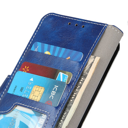 For iPhone 16 Pro Retro Crazy Horse Texture Horizontal Flip Leather Phone Case(Blue) - iPhone 16 Pro Cases by buy2fix | Online Shopping UK | buy2fix