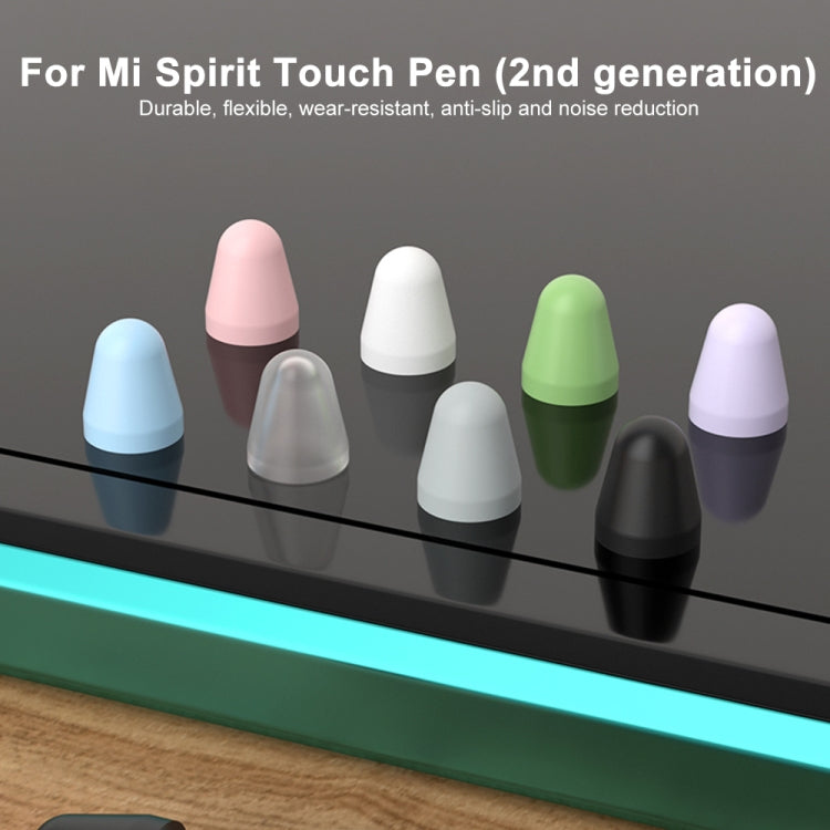 For Xiaomi Stylus Pen 2 8pcs / Set Silicone Wear-resistant Stylus Nib Cover(Black) - Pencil Accessories by buy2fix | Online Shopping UK | buy2fix