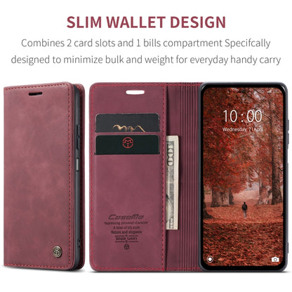 For Xiaomi Redmi Note 13 5G CaseMe 013 Multifunctional Horizontal Flip Leather Phone Case(Wine Red) - Xiaomi Cases by CaseMe | Online Shopping UK | buy2fix