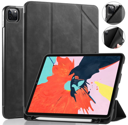 For iPad Pro 11 (2020) DG.MING See Series Horizontal Flip Leather Tablet Case ，with Holder & Pen Tray(Black) - iPad Pro 11 (2020) Cases by DG.MING | Online Shopping UK | buy2fix