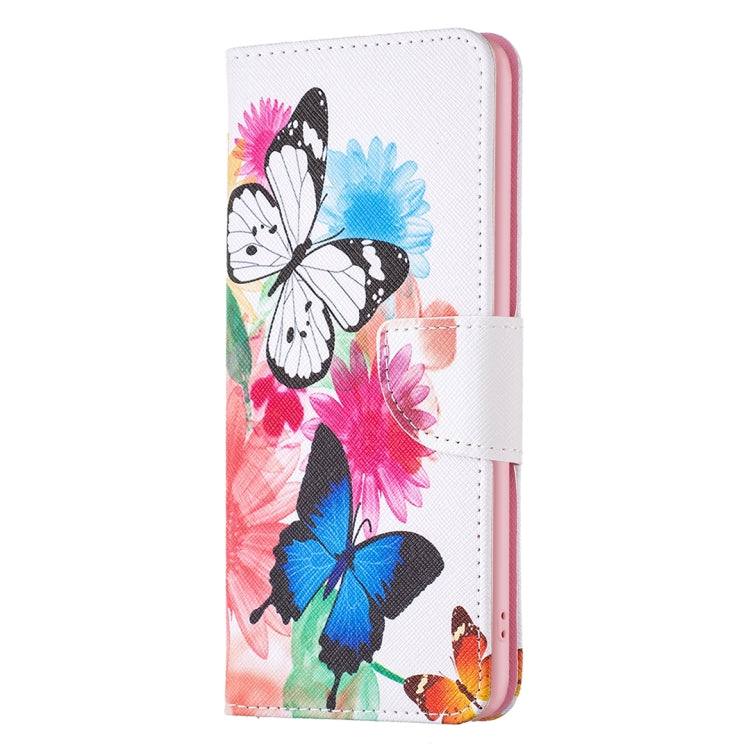 For iPhone 16 Pro Max Colored Drawing Pattern Leather Phone Case(Butterflies) - iPhone 16 Pro Max Cases by buy2fix | Online Shopping UK | buy2fix