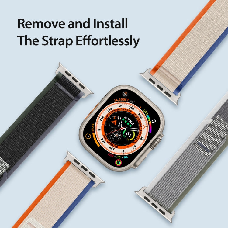 For Apple Watch 2 38mm DUX DUCIS YJ Series Nylon Watch Band(Orange Beige) - Watch Bands by DUX DUCIS | Online Shopping UK | buy2fix