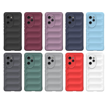 For Honor 100 Pro 5G Magic Shield TPU + Flannel Phone Case(White) - Honor Cases by buy2fix | Online Shopping UK | buy2fix