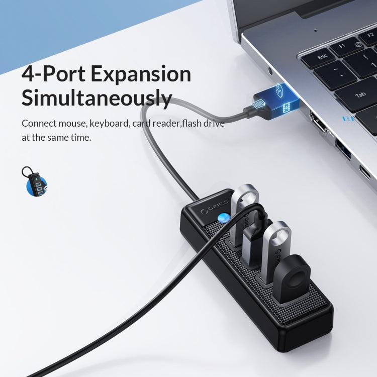 ORICO PW4U-C3 4 in 1 USB to USB Multifunctional Docking Station HUB Adapter (Blue) - USB HUB by ORICO | Online Shopping UK | buy2fix