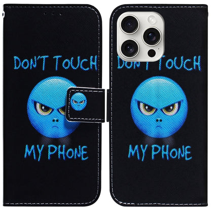 For iPhone 16 Pro Max Coloured Drawing Flip Leather Phone Case(Anger) - iPhone 16 Pro Max Cases by buy2fix | Online Shopping UK | buy2fix