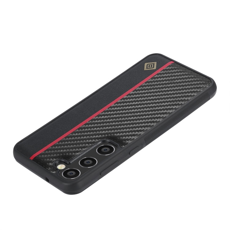 For Samsung Galaxy S23 LC.IMEEKE 3 in 1 Carbon Fiber Texture Shockproof Phone Case(Black) - Galaxy Phone Cases by LC.IMEEKE | Online Shopping UK | buy2fix