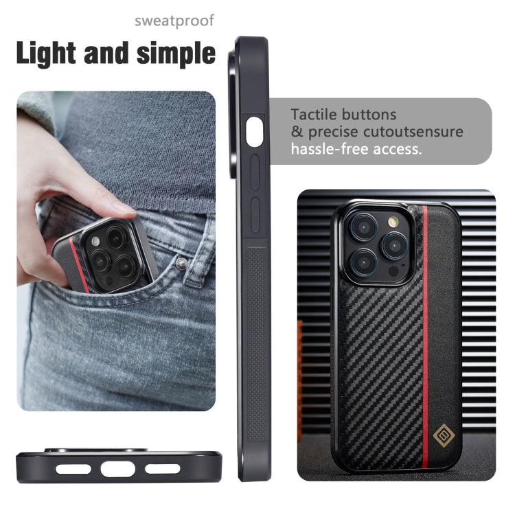 For Samsung Galaxy S23 LC.IMEEKE 3 in 1 Carbon Fiber Texture Shockproof Phone Case(Black) - Galaxy Phone Cases by LC.IMEEKE | Online Shopping UK | buy2fix