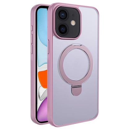 For iPhone 11 Multifunctional MagSafe Holder Phone Case(Pink) - iPhone 11 Cases by buy2fix | Online Shopping UK | buy2fix