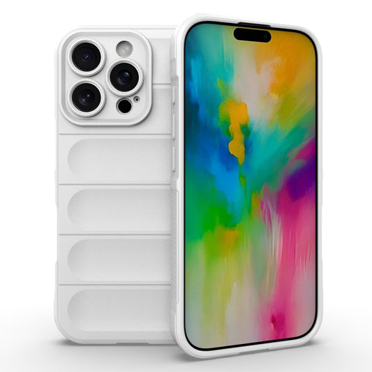 For iPhone 16 Pro Magic Shield TPU + Flannel Phone Case(White) - iPhone 16 Pro Cases by buy2fix | Online Shopping UK | buy2fix