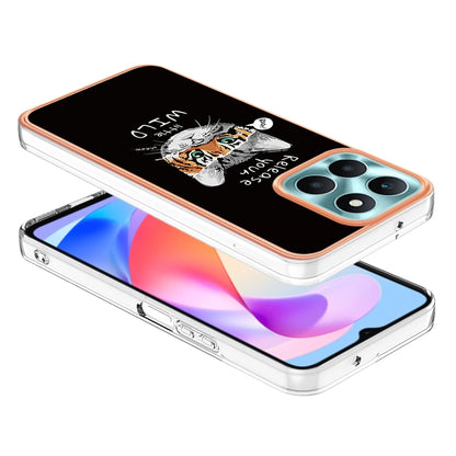 For Honor X6a Electroplating Marble Dual-side IMD Phone Case(Natural Growth) - Honor Cases by buy2fix | Online Shopping UK | buy2fix