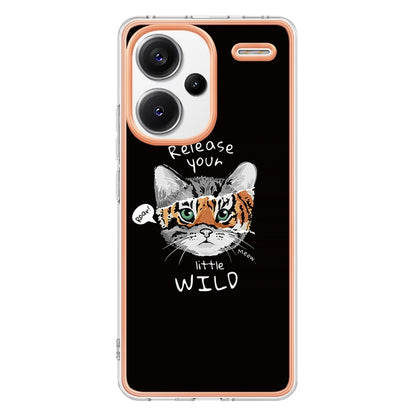 For Xiaomi Redmi Note 13 Pro+ 5G Electroplating Marble Dual-side IMD Phone Case(Natural Growth) - Note 13 Pro+ Cases by buy2fix | Online Shopping UK | buy2fix