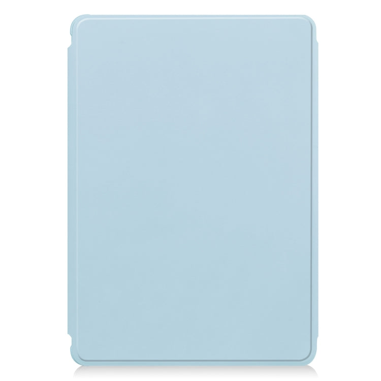 For Samsung Galaxy Tab S9 FE 360 Rotation Transparent Smart Leather Case with Keyboard(Sky Blue) - Galaxy Tab S9 FE by buy2fix | Online Shopping UK | buy2fix