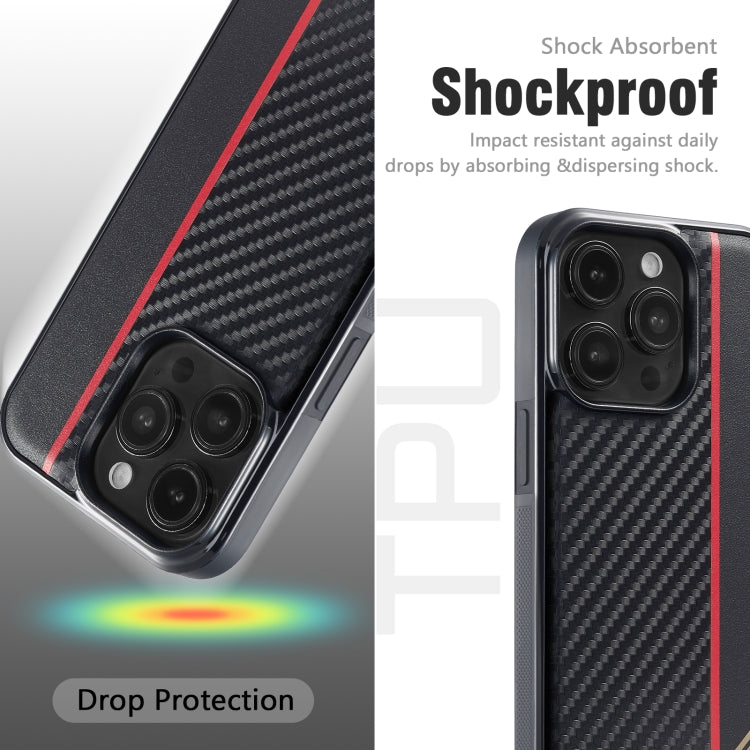 For OPPO Find N2 LC.IMEEKE 3 in 1 Carbon Fiber Texture Shockproof Phone Case(Black) - OPPO Cases by LC.IMEEKE | Online Shopping UK | buy2fix