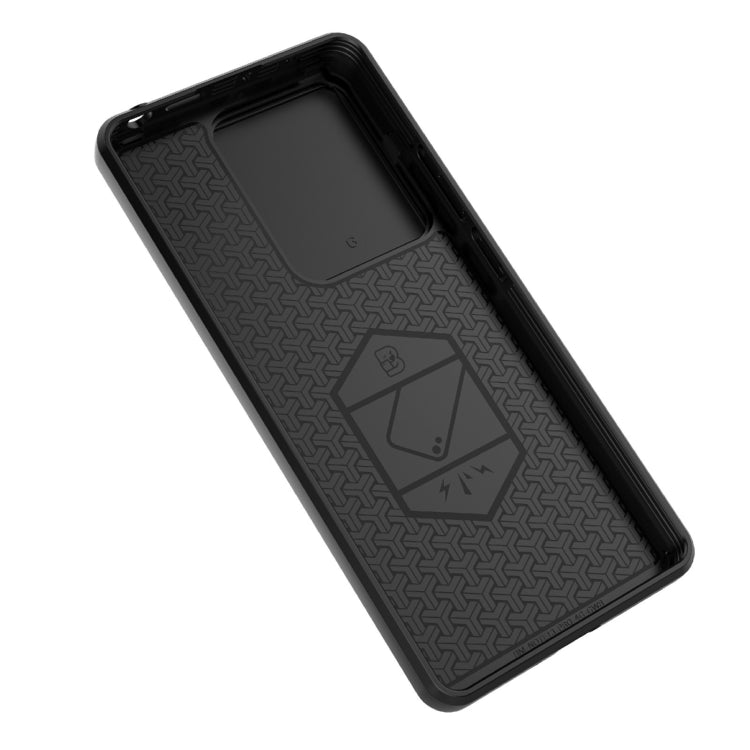 For Xiaomi Redmi Note 13 Pro 4G Global Sliding Camshield TPU + PC Shockproof Phone Case with Holder(Black) - Note 13 Pro Cases by buy2fix | Online Shopping UK | buy2fix