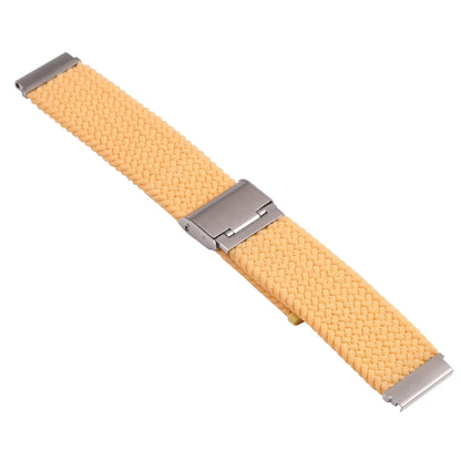 For Samsung Galaxy Watch 6 / 6 Classic Nylon Braided Metal Buckle Watch Band(Gold) - Watch Bands by buy2fix | Online Shopping UK | buy2fix