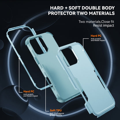 For iPhone 16 Pro Commuter Shockproof TPU + PC Phone Case(Grey Green) - iPhone 16 Pro Cases by buy2fix | Online Shopping UK | buy2fix