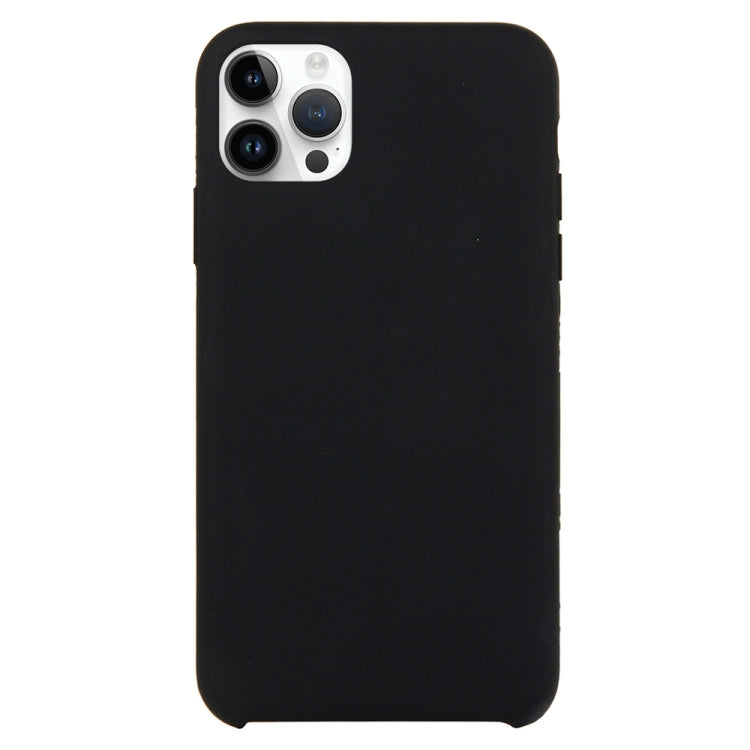 For iPhone 16 Pro Max Solid Silicone Phone Case(Black) - iPhone 16 Pro Max Cases by buy2fix | Online Shopping UK | buy2fix