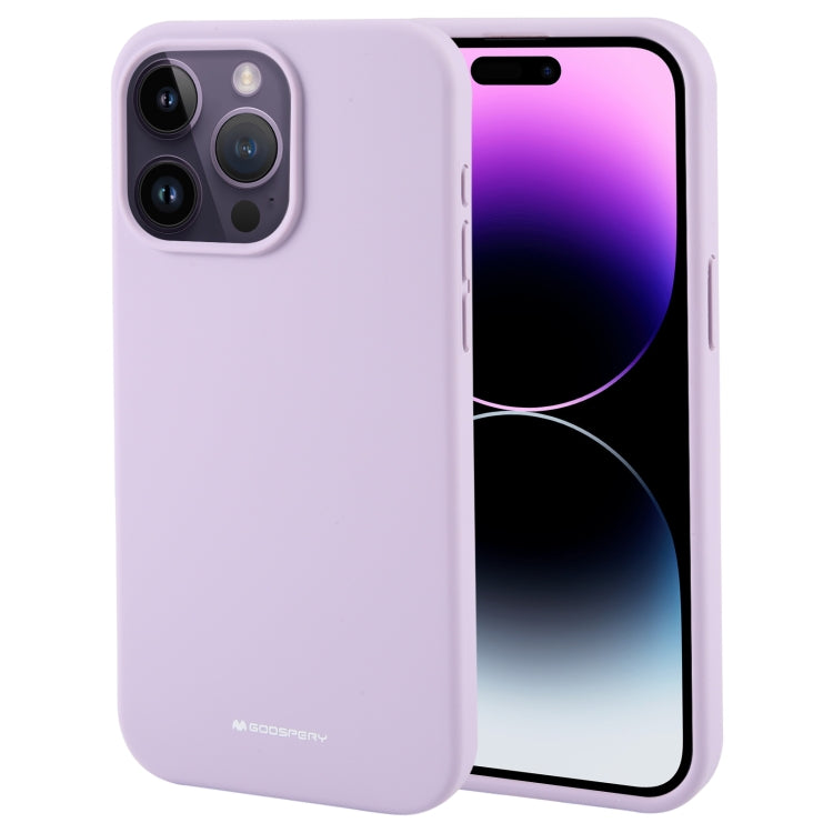 For iPhone 15 Pro Max GOOSPERY SILICONE Silky Soft TPU Phone Case(Purple) - iPhone 15 Pro Max Cases by GOOSPERY | Online Shopping UK | buy2fix