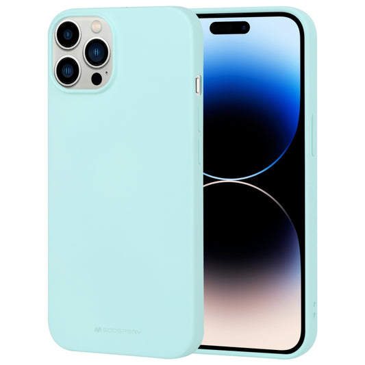 For iPhone 15 Pro Max GOOSPERY SOFT FEELING Liquid TPU Soft Phone Case(Mint Green) - iPhone 15 Pro Max Cases by GOOSPERY | Online Shopping UK | buy2fix