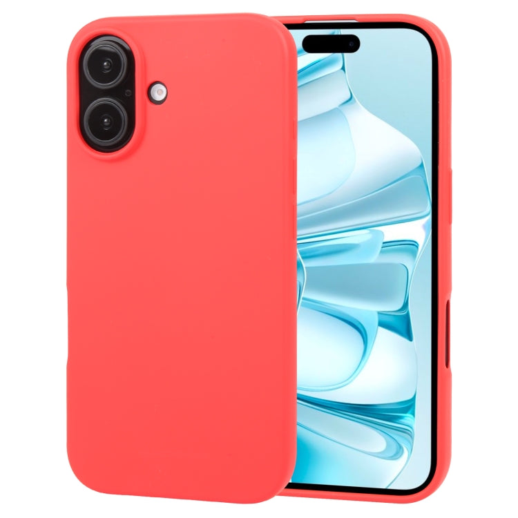 For iPhone 16 Plus GOOSPERY SOFT FEELING Liquid TPU Soft Phone Case(Red) - iPhone 16 Plus Cases by GOOSPERY | Online Shopping UK | buy2fix