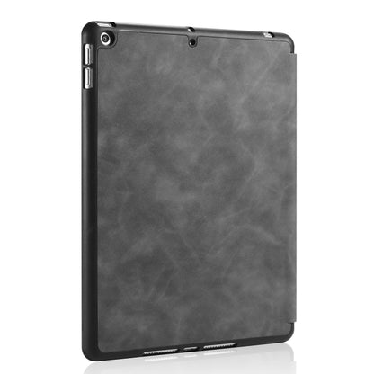 For iPad 10.2 2021 / 2020 / 2019 DG.MING See Series Horizontal Flip Leather Case with Holder & Pen Holder(Grey) - iPad 10.2 Cases by DG.MING | Online Shopping UK | buy2fix