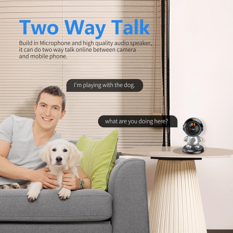 ESCAM PT302 Robot 3MP One Click Call Humanoid Detection WiFi IP Camera(AU Plug) - Wireless Camera by ESCAM | Online Shopping UK | buy2fix